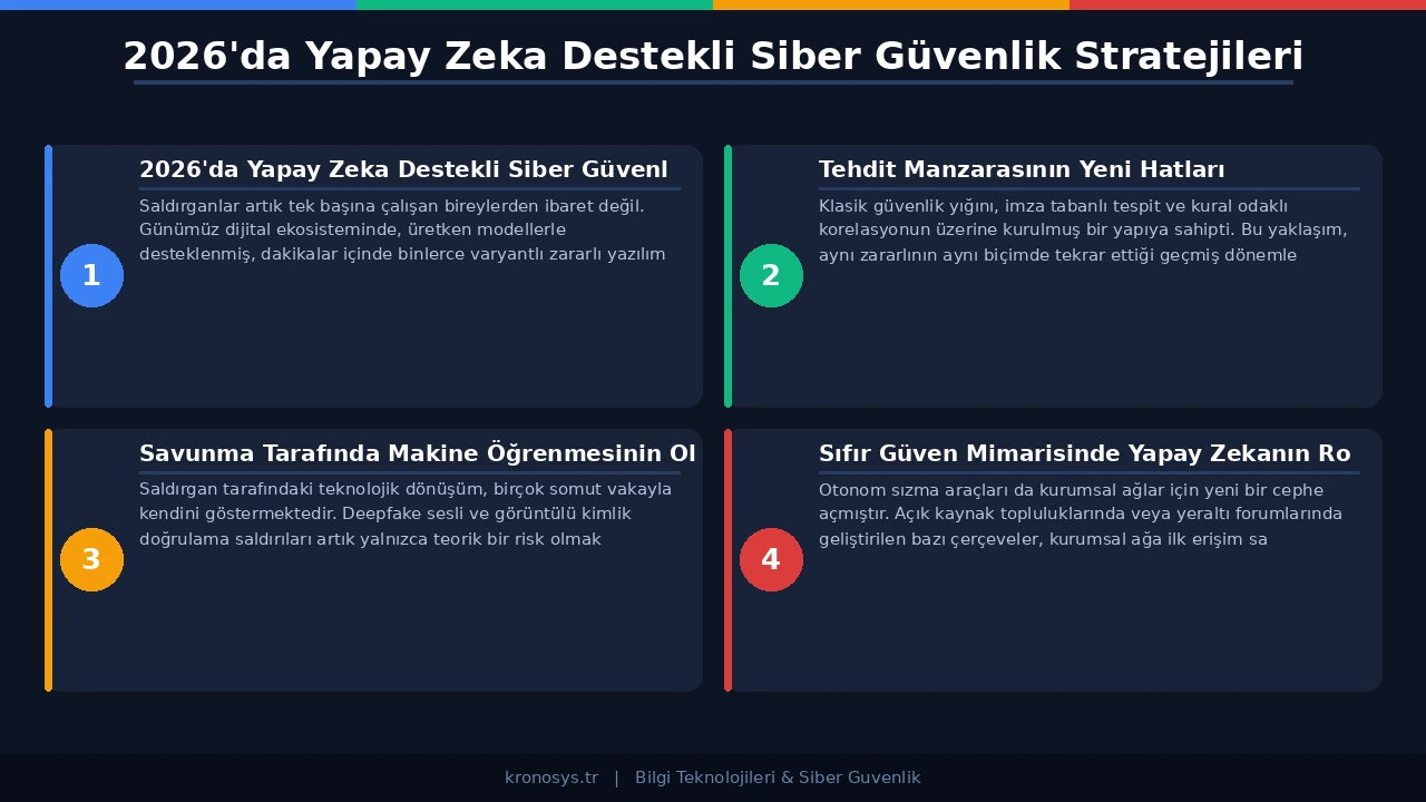 Sıfır güven mimarisi ve sürekli kimlik doğrulama süreçlerinde yapay zeka kullanımı