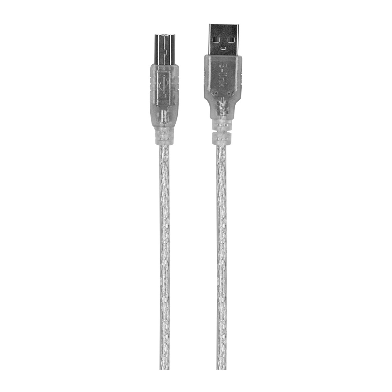 S-LINK SL-U2007 7m USB2.0 Şeffaf Yazıcı Kablosu