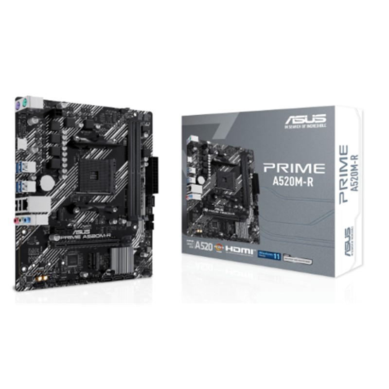 ASUS PRIME A520M-R DDR4 5100MHZ 1XHDMI 1XM.2 USB2.0 MATX AM4 (AMD AM4 5000/4000 /3000 SERİSİ İLE UYUMLU)