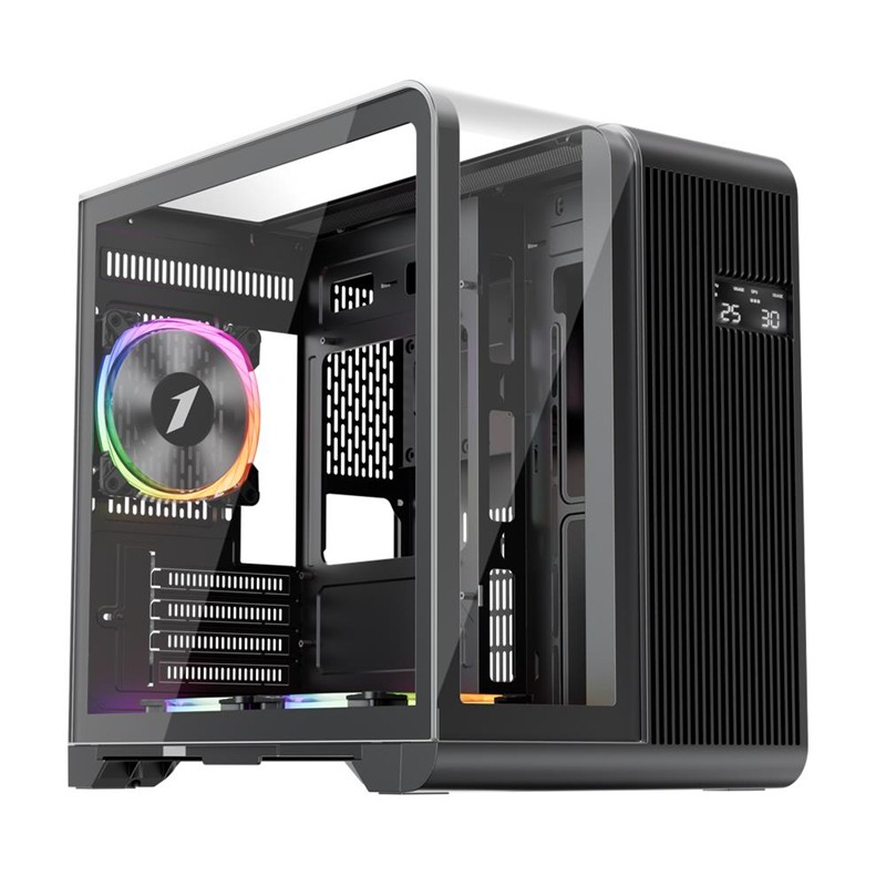 1ST PLAYER RT5 SİYAH DIGITAL 650W 80+ BRONZE 3X12CM ARGB TEMPERLİ CAM USB 3.0 M-ATX KASA