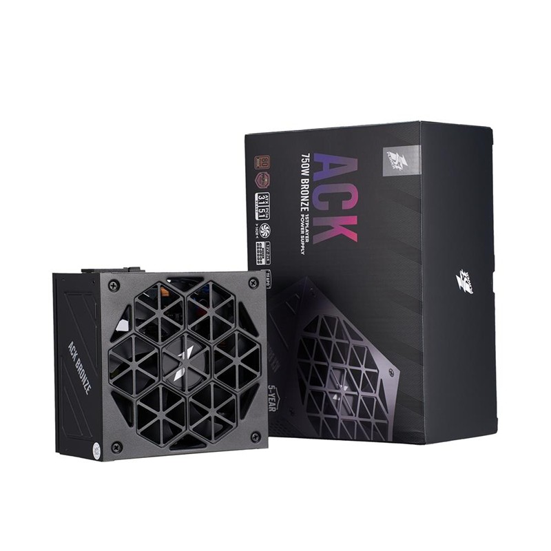 1ST PLAYER ACK 750W 80+ BRONZE AKTİF PFC 14CM FAN 5 YIL GARANTİLİ SİYAH GÜÇ KAYNAĞI