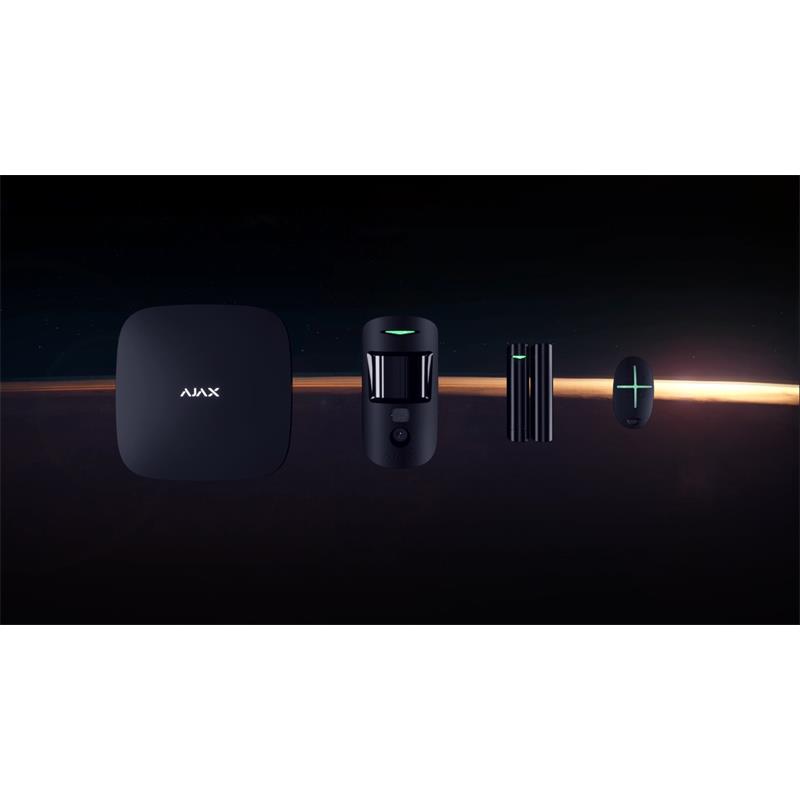 AJAX STARTERKIT CAM 2G GSM/GPRS KABLOSUZ ALARM SETİ SİYAH RENK (KAMERALI PIR DESTEKLİ)