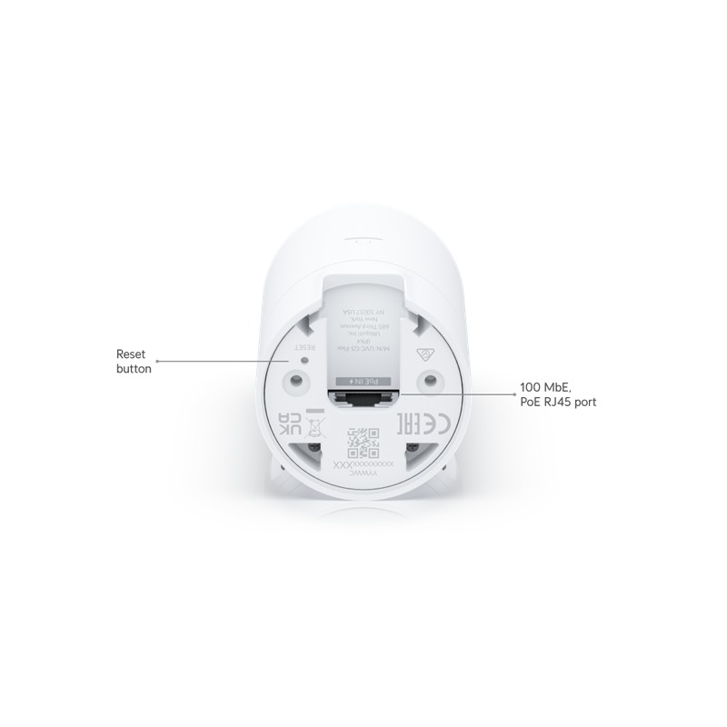 UBIQUITI UVC-G5-FLEX 4MP 2.8MM LENS 6 METRE IR DAHİLİ MİKROFON İNSAN/ARAÇ/HAYVAN ALGILAMA IPX4 POE KAMERA