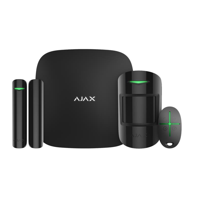 AJAX STARTERKIT HUBKIT 2G GSM/GPRS KABLOSUZ AKILLI ALARM SETİ SİYAH RENK