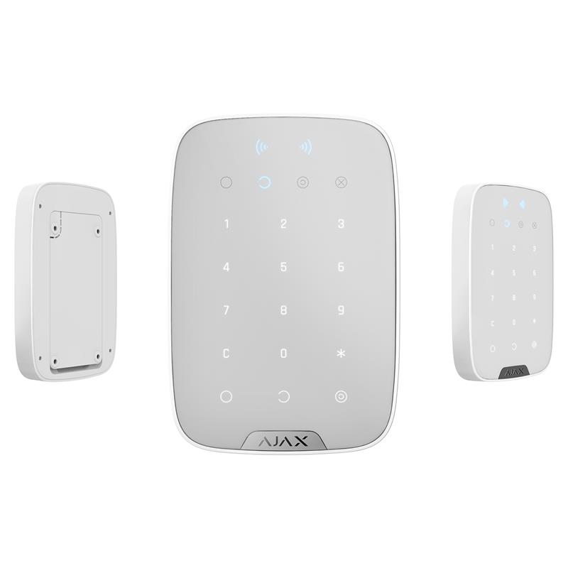 AJAX KEYPAD PLUS 868MHZ KABLOSUZ TUŞ TAKIMI VE KART OKUYUCU BEYAZ RENK