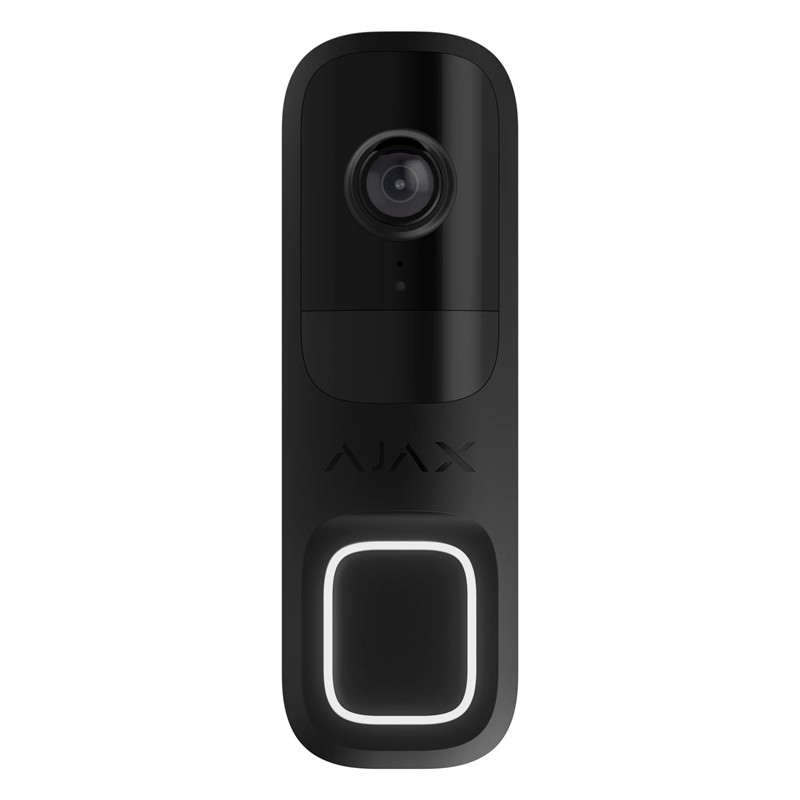AJAX DOORBELL 4MP 6 METRE IR LED ÇİFT YÖNLÜ KONUŞMA ONVIF WIFI GÖRÜNTÜLÜ KAPI ZİLİ SİYAH