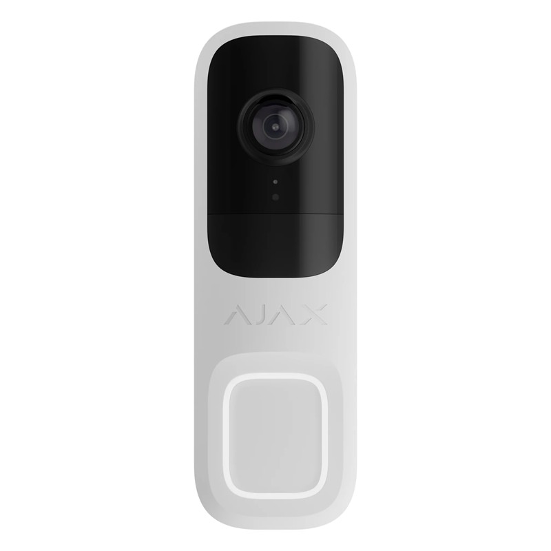 AJAX DOORBELL 4MP 6 METRE IR LED ÇİFT YÖNLÜ KONUŞMA ONVIF WIFI GÖRÜNTÜLÜ KAPI ZİLİ BEYAZ
