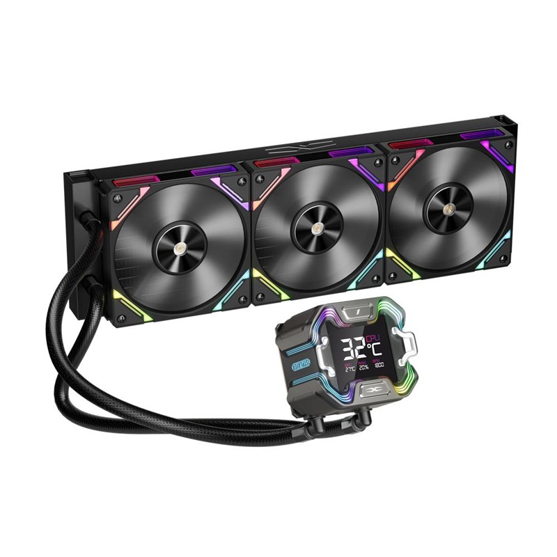 1ST PLAYER X STARSHIP E X360E MM SİYAH ARGB DİJİTAL EKRAN AM5 / LGA 1851 İŞLEMCİ SIVI SOĞUTUCU