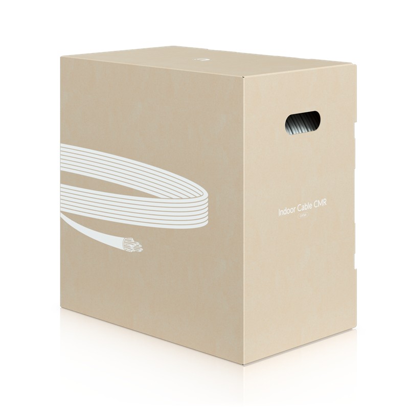 UBIQUITI UACC-CABLE-C6A-CMR 23AWG FRPV 305 METRE %100 BAKIR CAT6A BEYAZ RENK NETWORK KABLOSU