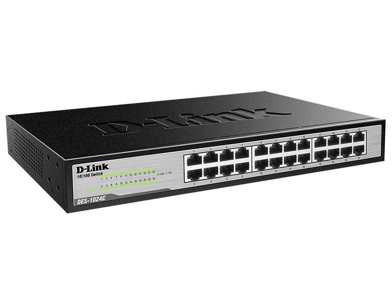 D-LINK DES-1024D 24 PORT 10/100 METAL KASA SWITCH