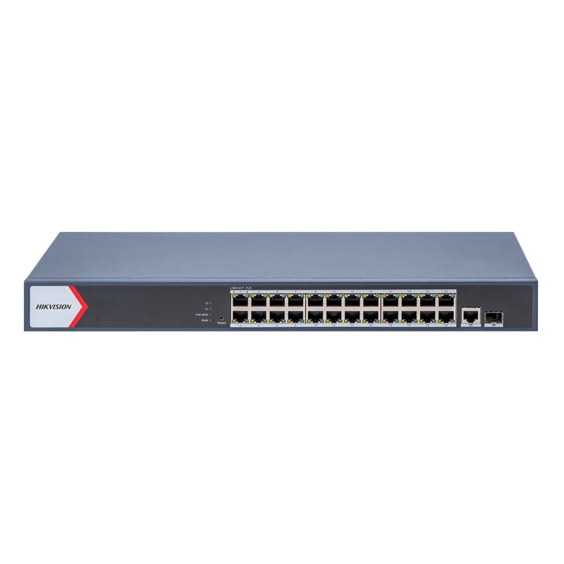 HIKVISION DS-3E1526P-EI/M 24 PORT GIGABIT + 1XRJ45/SFP UPLINK 225W 300 METRE POE MESAFE YÖNETİLEBİLİR RACKMOUNT SWITCH