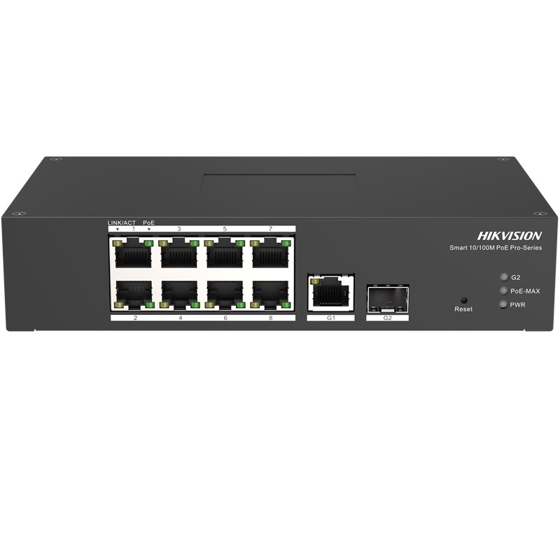HIKVISION DS-3T1310P-SI/HS 8 PORT 10/100+1 PORT RJ45/1 PORT SFP UPLINK YÖNETİLEBİLİR 120W POE ENDÜSTRİYEL SWITCH