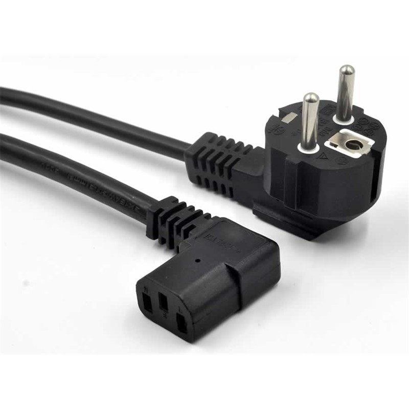 SENSEI EU POWER CORD L TİPİ (SAG) 3X0.75MM 220V 90 DERECE 1.5 METRE POWER KABLO