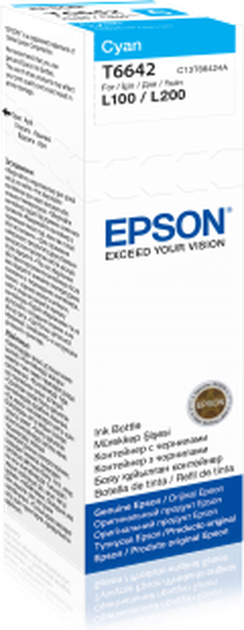 EPSON C13T66424A T6642 CYAN MÜREKKEP (L110-L200-L550-L355)
