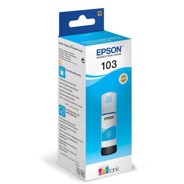 EPSON C13T00S24A 103 ECOTANK CYAN INK BOTTLE