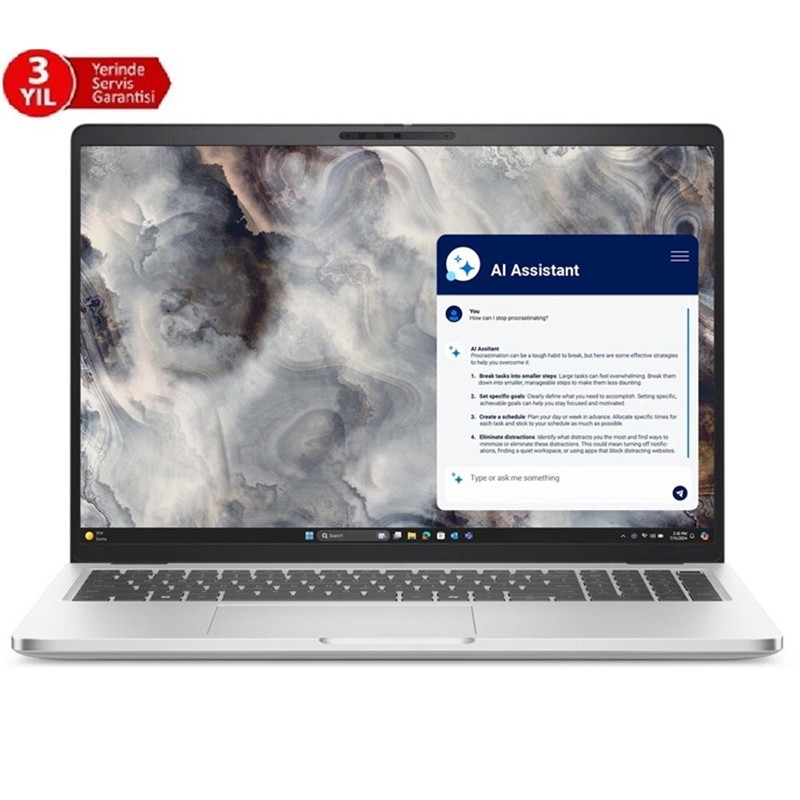 DELL NB PRO 16 ULTRA7 255U 32GB 1TB SSD DOS BTO108_PC16250_U (3 YIL YERİNDE GARANTİ)